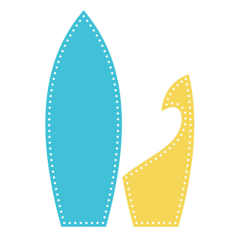 Spellbinders 3D Felt Décor Surfboard Dies (S5-756) Spellbinders 3D Felt Décor Surfboard Dies (S5-756)