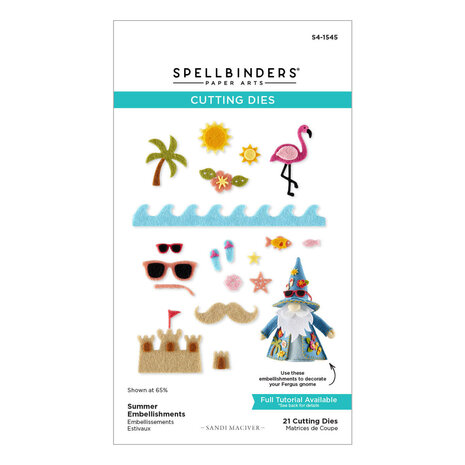 Spellbinders 3D Felt Décor Summer Embellishments Dies (S4-1545)