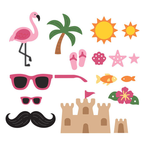 Spellbinders 3D Felt Décor Summer Embellishments Dies (S4-1545)