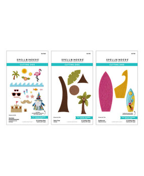 Spellbinders PRE-ORDER 3D Felt Décor Summer I Want It All! Bundle (BD-1109)