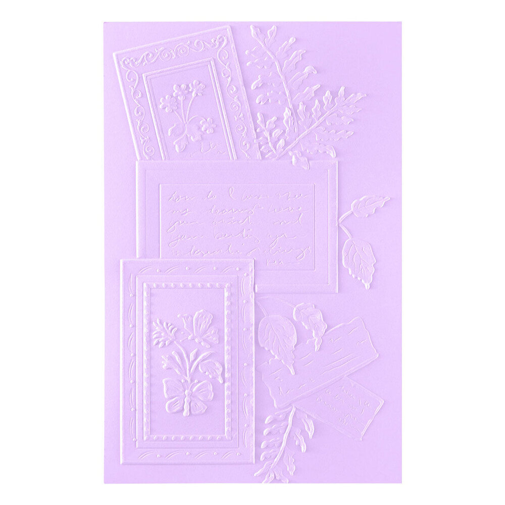 Spellbinders Serenity Garden Ode to a Poet 3D Embossing Folder (E3D-168) Spellbinders Serenity Garden Ode to a Poet 3D Embossing Folder (E3D-168)