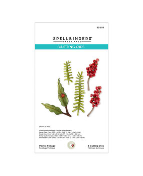 Spellbinders PRE-ORDER Serenity Garden Poetic Foliage Dies (S3-558)