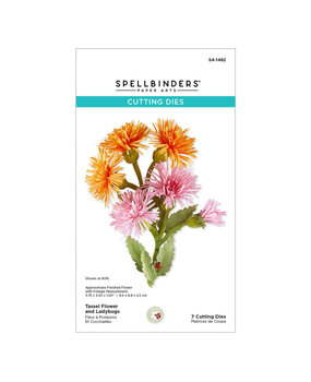 Spellbinders PRE-ORDER Serenity Garden Tassel Flower and Ladybugs Dies (S4-1482)