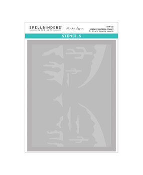 Spellbinders PRE-ORDER Classic Road Legends 2.0 Highway Horizons-Desert Layered Stencil (STN-132)