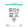 Spellbinders Classic Road Legends 2.0 Road Trip Adventures Sentiments Stamp & Die Set (SDS-229)