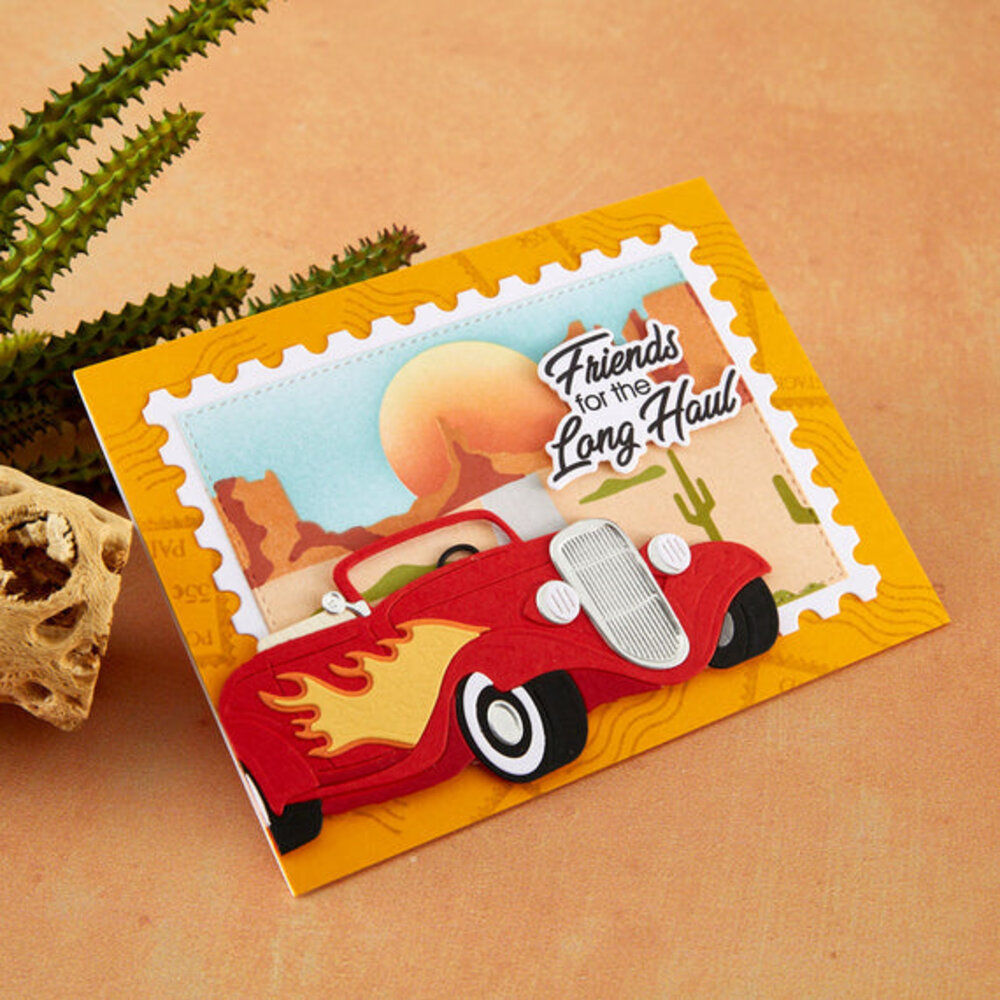 Spellbinders Classic Road Legends 2.0 Hot Rod Flames Dies (S5-759)