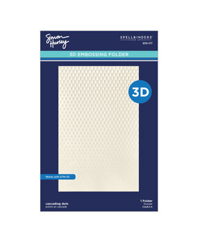 Spellbinders PRE-ORDER Cascading Coneflowers Cascading Dots 3D Embossing Folder (E3D-177)
