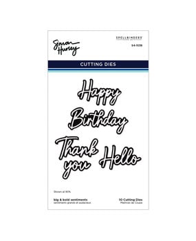 Spellbinders PRE-ORDER Cascading Coneflowers Big & Bold Sentiments Dies (S4-1539)