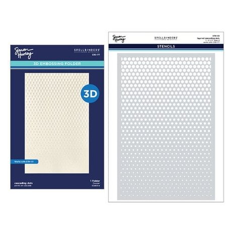 Spellbinders Cascading Coneflowers Cascading Dots 3D Folder and Stencil Bundle (BD-1089) Spellbinders Cascading Coneflowers Cascading Dots 3D Folder and Stencil Bundle (BD-1089)