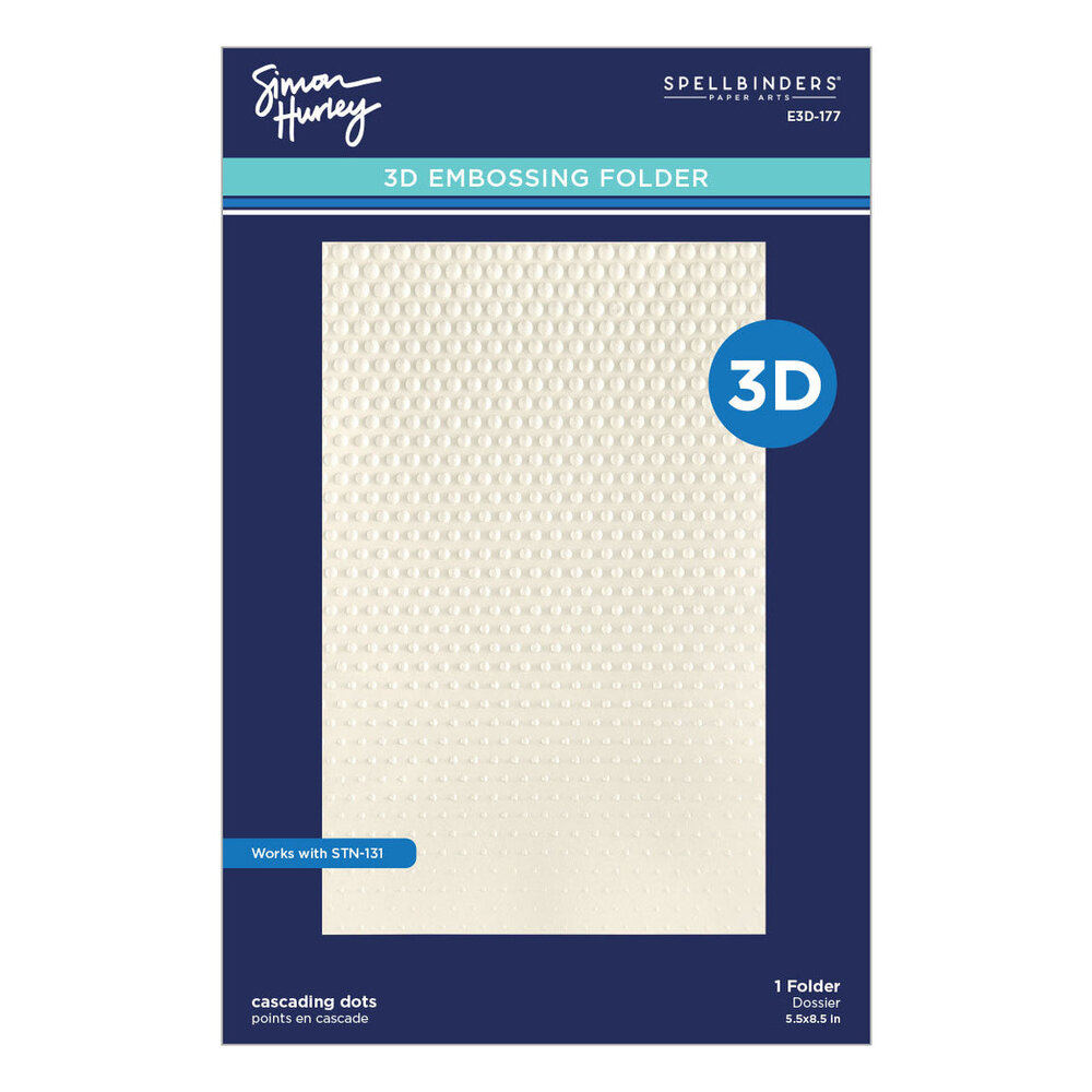 Spellbinders Cascading Coneflowers Cascading Dots 3D Folder and Stencil Bundle (BD-1089) Spellbinders Cascading Coneflowers Cascading Dots 3D Folder and Stencil Bundle (BD-1089)
