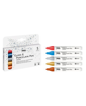 KREUL Glass & Porcelain Pen Metallic (5pcs) (16430)