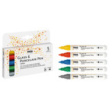 KREUL Glass & Porcelain Pen Glitter (5pcs) (16530)