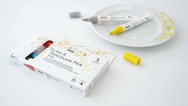 KREUL Glass & Porcelain Pen Glitter (5pcs) (16530)