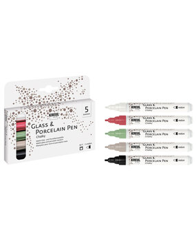 KREUL Glass & Porcelain Pen Chalky (5pcs) (16570)