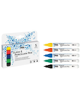 KREUL Glass & Porcelain Pen Clear (5pcs) (42650)