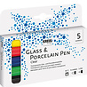 KREUL Glass & Porcelain Pen Clear (5pcs) (42650)
