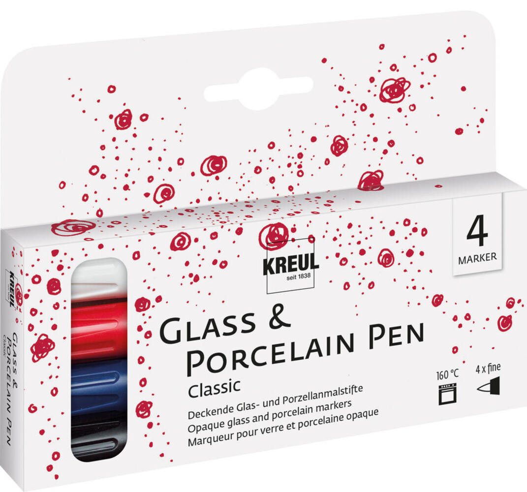 KREUL Glass & Porcelain Pen Classic (4pcs) (16440)