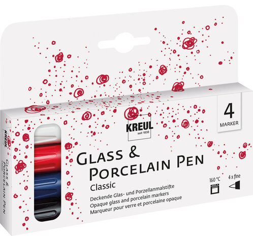 KREUL Glass & Porcelain Pen Classic (4pcs) (16440)