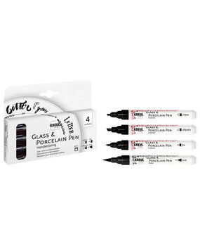 KREUL Glass & Porcelain Pen Handlettering (4pcs) (16480)