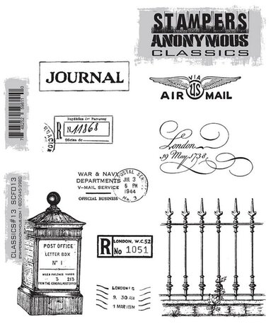 Stampers Anonymous Cling Stamps Classics #13 (CBSCF013)