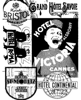 Stampers Anonymous Cling Components Stamps Hotel (COM005)
