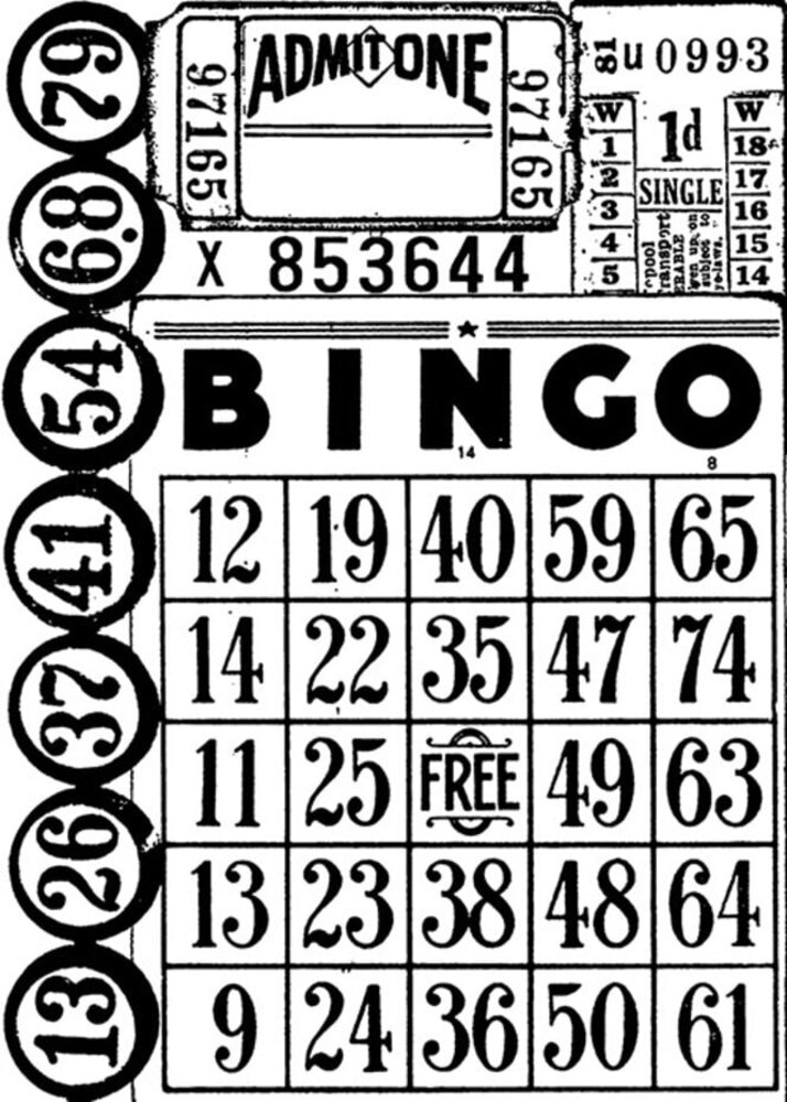 Stampers Anonymous Cling Components Stamps Games (COM018)