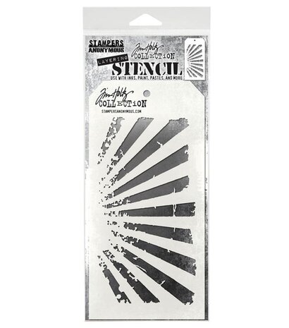Stampers Anonymous Tim Holtz Rays Layering Stencil (THS003)
