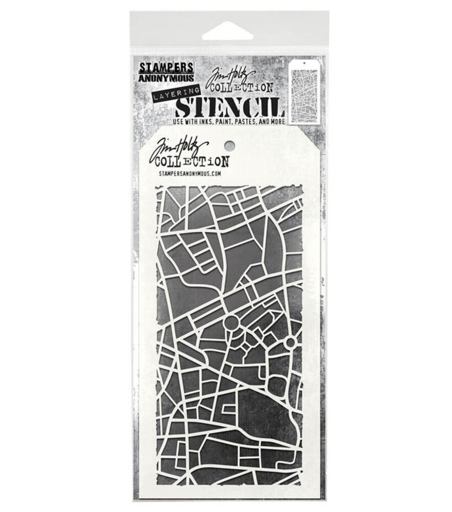 Stampers Anonymous Tim Holtz Metropolis Layering Stencil (THS156)