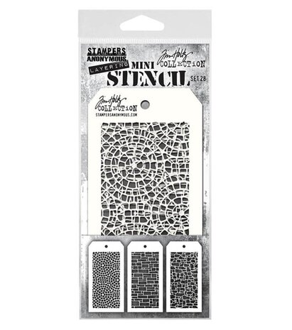 Stampers Anonymous Tim Holtz Mini Layering Stencil Set 28 (THMST028)