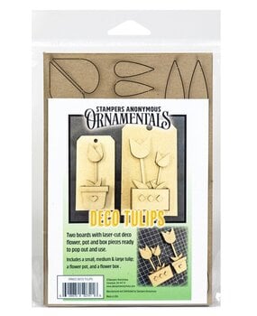 Stampers Anonymous Tim Holtz Deco Tulips Ornaments (CBORN03)