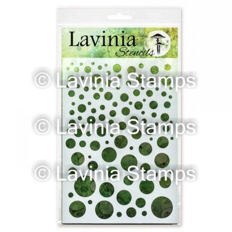 Lavinia Stamps Masking Stencil White Orbs (ST018)
