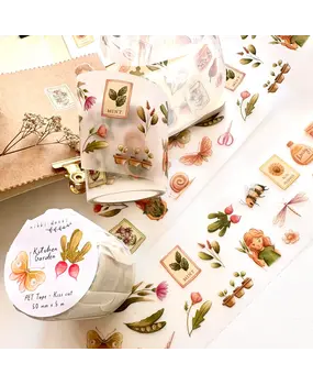 Nikki Dotti PET Tape 50mm Kitchen Garden (Kiss Cut)