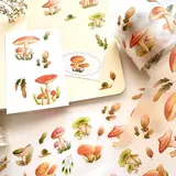 Nikki Dotti PET Tape 50mm Colorful Mushrooms (Kiss Cut)
