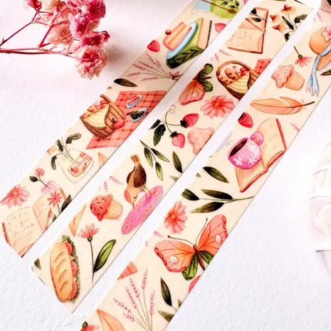 Nikki Dotti Washi Tape 15mm Picnic