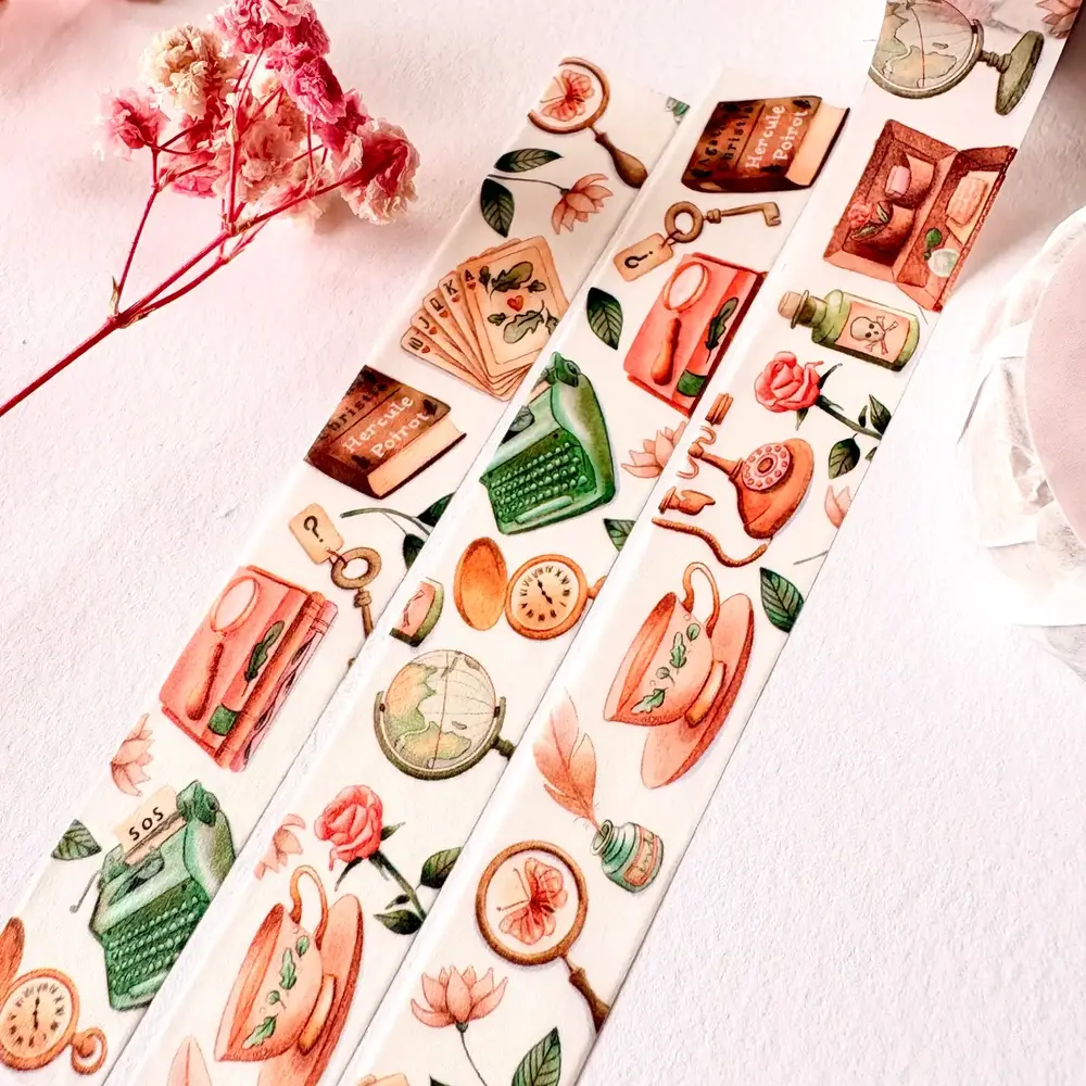 Nikki Dotti Washi Tape 15mm Cozy Mystery