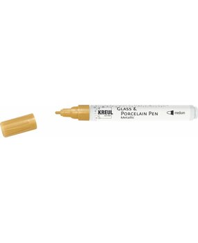 KREUL Glass & Porcelain Pen Metallic Gold Medium Point (16415)