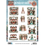 Berrie's Beauties Victorian Christmas Tales 3D Push Out A Christmas Serenade (SB11139)