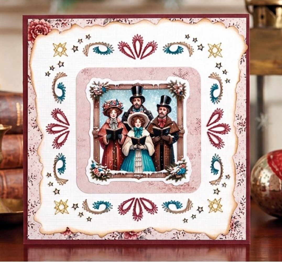 Berrie's Beauties Victorian Christmas Tales 3D Push Out A Christmas Serenade (SB11139)