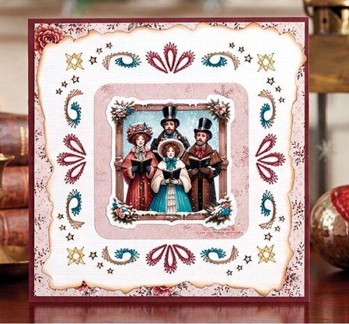 Berrie's Beauties Victorian Christmas Tales 3D Push Out A Christmas Serenade (SB11139)