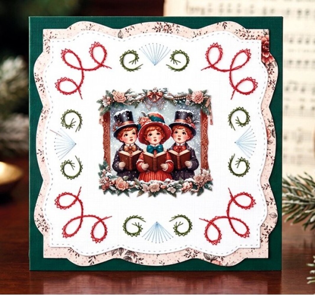 Berrie's Beauties Victorian Christmas Tales 3D Push Out A Christmas Serenade (SB11139)