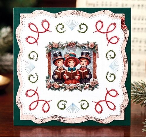 Berrie's Beauties Victorian Christmas Tales 3D Push Out A Christmas Serenade (SB11139)