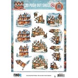 Berrie's Beauties Victorian Christmas Tales 3D Push Out Home For Christmas (SB11141)