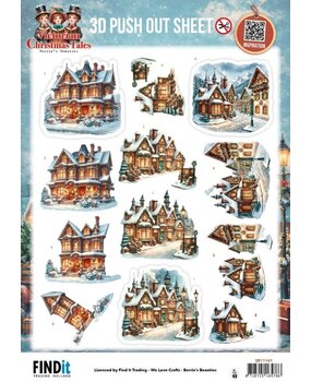Berrie's Beauties Victorian Christmas Tales 3D Push Out Home For Christmas (SB11141)