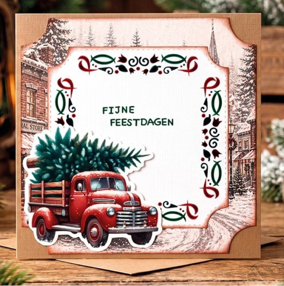 Berrie's Beauties Victorian Christmas Tales 3D Push Out Underneath The Christmas Tree (SB11142)