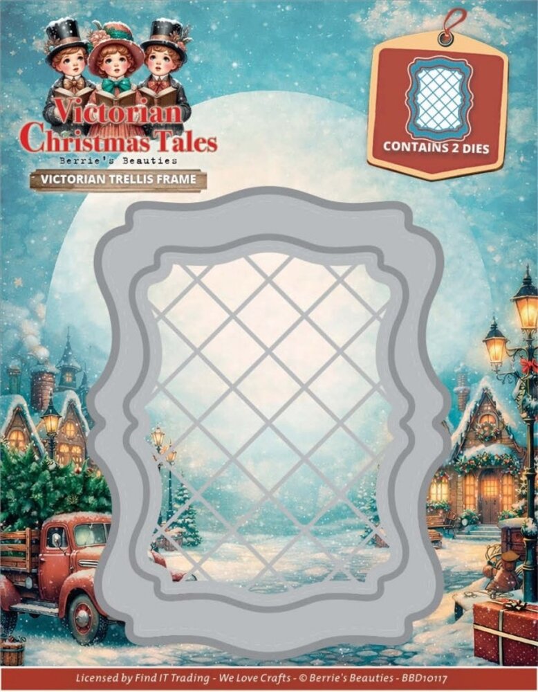 Berrie's Beauties Victorian Christmas Tales Dies Victorian Trellis Frame (BBD10117)
