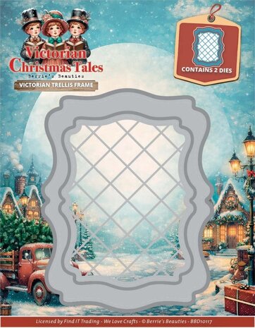 Berrie's Beauties Victorian Christmas Tales Dies Victorian Trellis Frame (BBD10117)