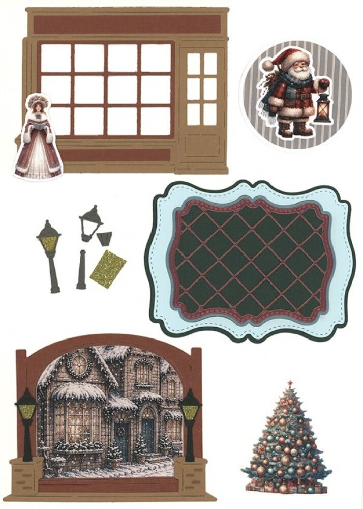 Berrie's Beauties Victorian Christmas Tales Dies Victorian Trellis Frame (BBD10117)