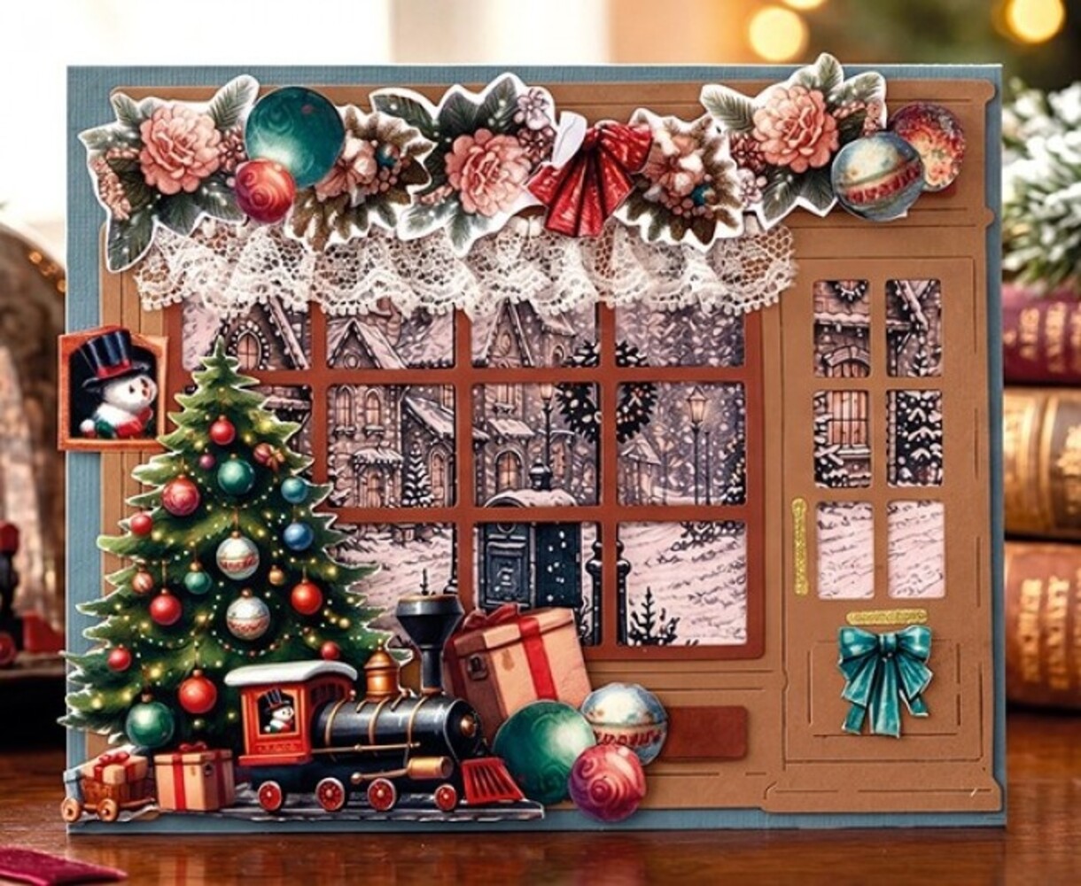 Berrie's Beauties Victorian Christmas Tales Dies Charming Christmas Shop (BBD10118)