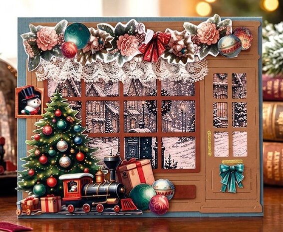 Berrie's Beauties Victorian Christmas Tales Dies Charming Christmas Shop (BBD10118)