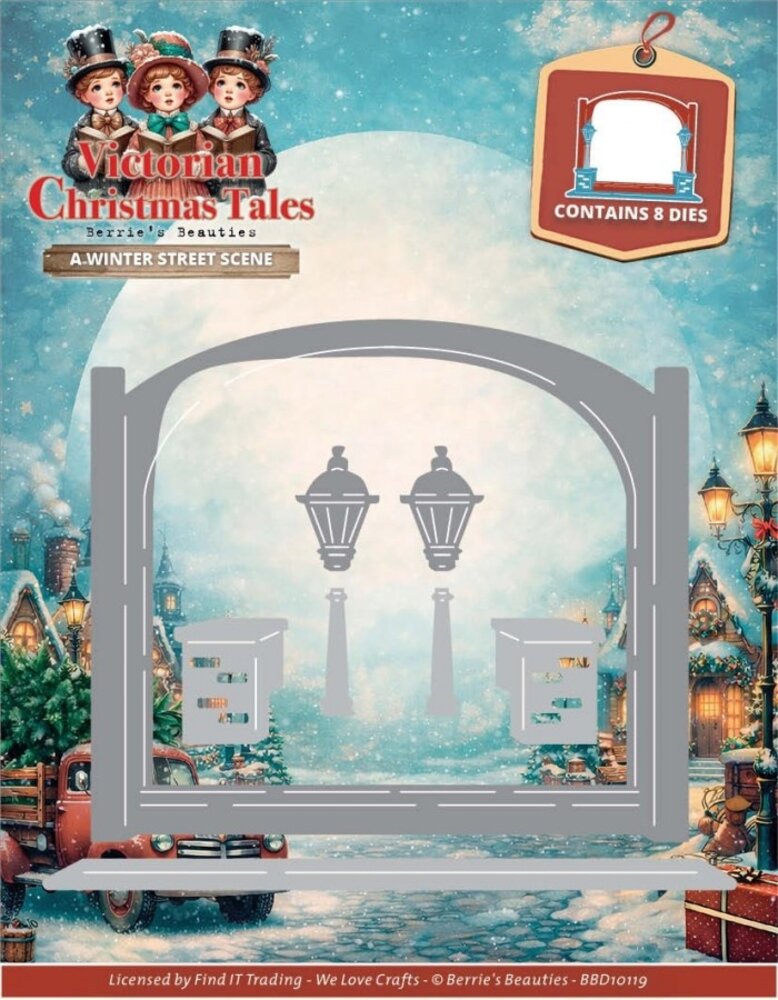 Berrie's Beauties Victorian Christmas Tales Dies A Winter Street Scene (BBD10119)